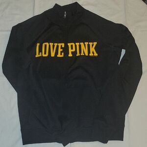 PINK Victoria's Secret Black Zip-Up